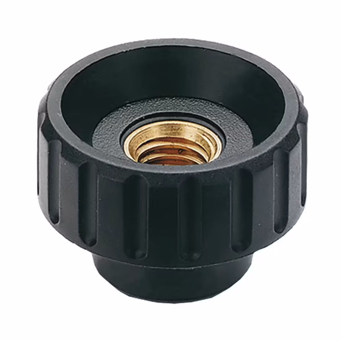 SR6402 - Knurled Handle Nut Fluted Grip Knobs With Inserts