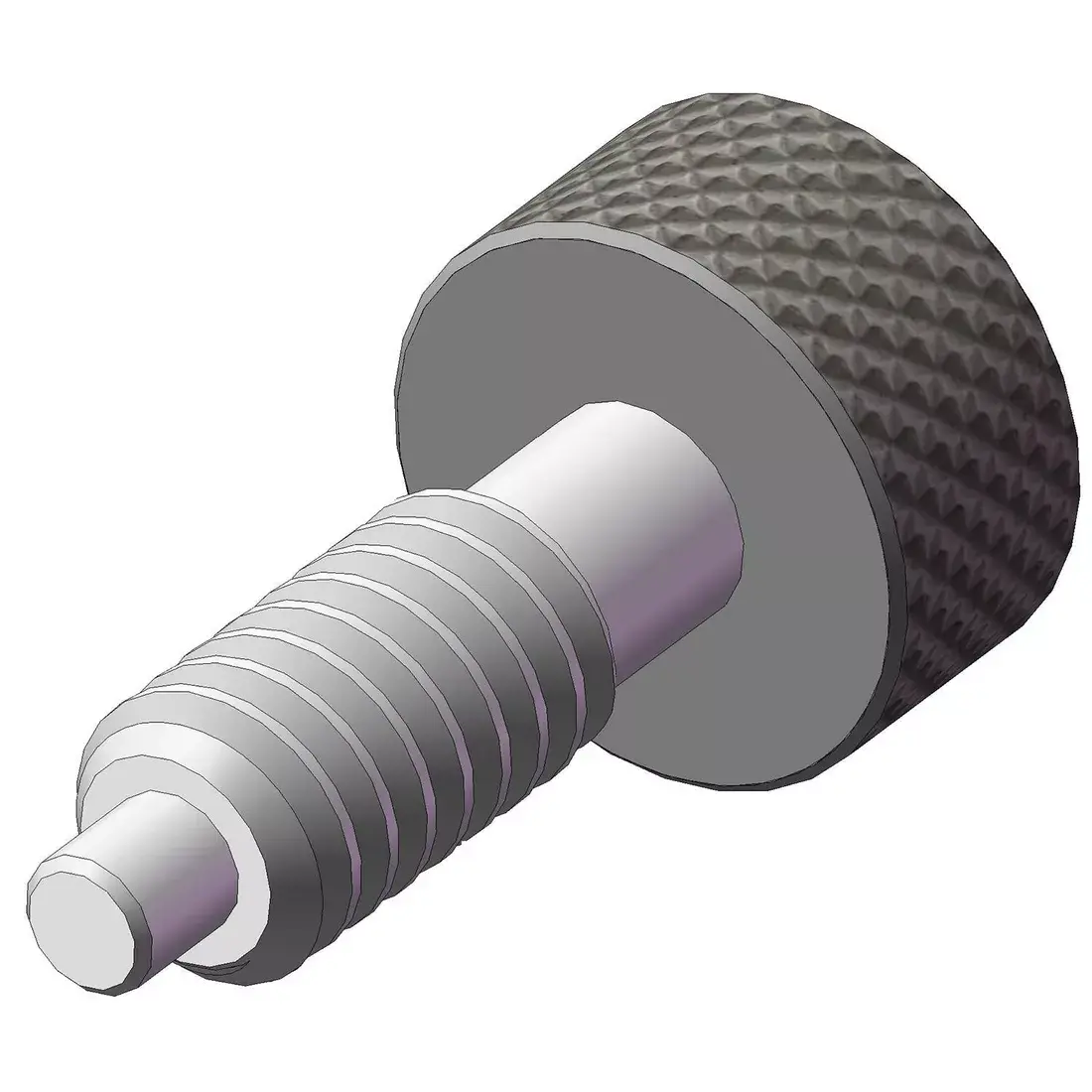 SRSP - Pernos de émbolo retráctiles con botón acanalado metálico