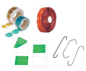 Masking Tape, Hooks and Bags